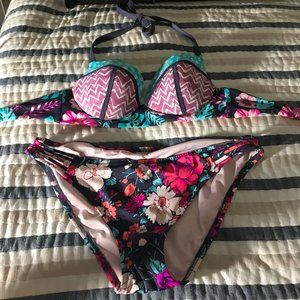 floral bathing suit